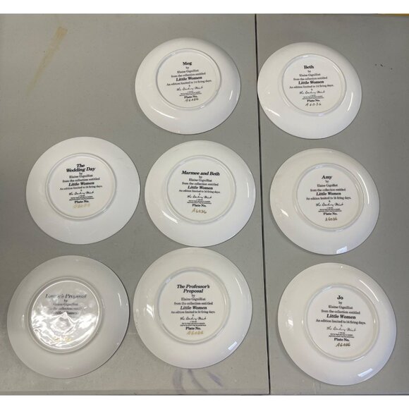 Little Women Danbury Mint Plate Set of 8 A6036 - Picture 2 of 9